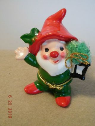 4 Vintage Napcoware Napco Christmas Pixies Elves Elf Figurines Japan 9905 5