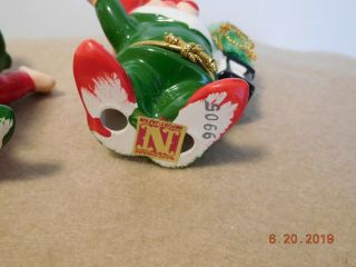 4 Vintage Napcoware Napco Christmas Pixies Elves Elf Figurines Japan 9905 7