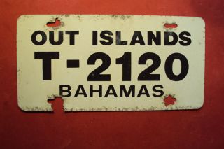 Bahamas - Out Islands License Plate - 1960s