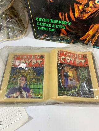 VINTAGE 1996 TALES FROM THE CRYPT CRYPT KEEPER CANDELABRA.  MIB 2