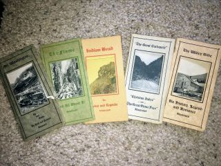 Rare Set Of Five 1924 - 1935 Vintage Souvenir Booklets By: The Rev.  Guy Roberts