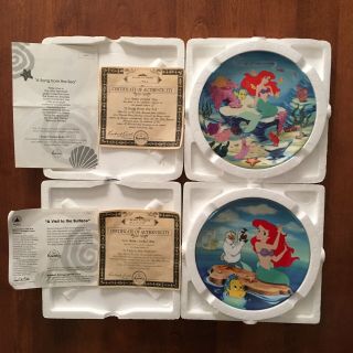 Disney : The Little Mermaid - Full Set Of 8 Collector Plates - Bradford Exchange