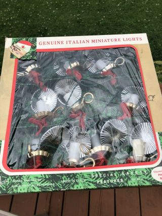 Vintage Italian Miniature Lights 4 Boxes