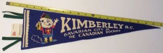 Kimberley Bc British Columbia Canada Vintage 1950 - 60 