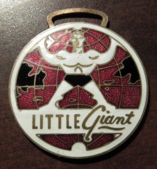 Vintage Little Giant Crane & Shovel Inc.  Des Moines,  Ia Watch Fob - Iowa