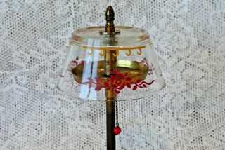 Fun Vintage Novelty Miniature Floor Lamp w/Pull Chain & 3 Mini Perfume Bottles 5