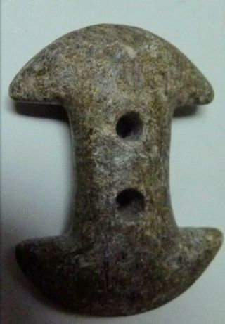 York steatite indented gorget indian artifact 3