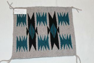 4 MINIATURE NAVAJO WOOL RUG BY ARTIST GLADYS PLUMMER - With - 9 3/4 