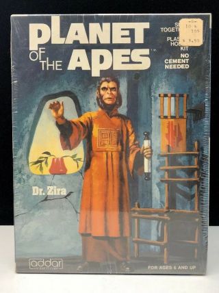 Nos Vintage Addar Planet Of The Apes Model Kit Factory Dr.  Zira 1973