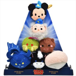 D23 Expo 2015 Disney Store Fantasia Tsum Tsum Box Plush Set Le 2000 Japan Rare
