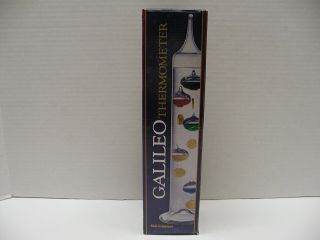 Galileo 11 " Thermometer With 24 K Gold Plated Medallions Made In Germany