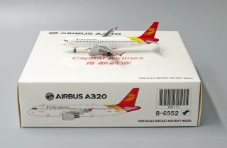 Capital Airlines A320 Reg:b - 6952 Jc Wings Scale 1:400 Diecast Models Xx4122