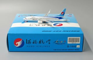 Hebei Airlines B737 - 800 Reg: B - 1446 Jc Wings Scale 1:400 Diecast Models Xx4128