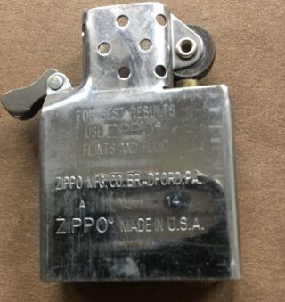 Vietnam Era Zippo Lighter With Double Sided Engraving Circa 1966 - 1967 Dong - Ha