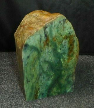 Washington State Chatoyant Jade Rough,  Nearing 3 Pounds