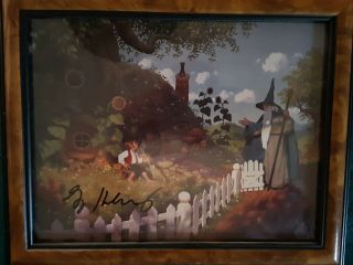 Lord Of The Rings " Autographed Brothers Hildebrandt Art " Gandalf Visits Bilbo
