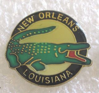 City Of Orleans,  Louisiana Travel Souvenir Collector Pin - Alligator