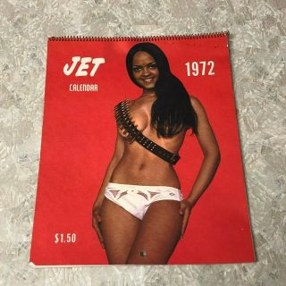 Jet 1972 Oop Pin Up Nude Art Calendar 7 1/2 " X 9 1/2 " B55