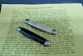 Vintage Color Changing Knife Plus Trick Locking Blade