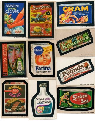 1973 Wacky Packages Complete Series 5 Set Of 32 And 1 Puzzle Piece / Checklist