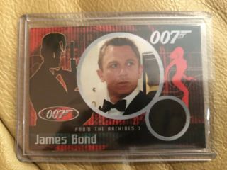 James Bond 007 Costume Relic Prop Wardrobe Card Cc7 Daniel Craig 106/500