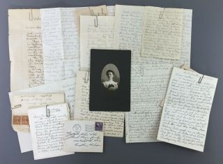 1915 - 1950 Letters Personal Correspondence Wi Mi Photos Farm Family Chores Birth