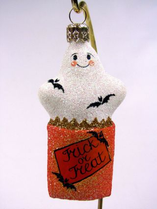 2002 Retired Patricia Breen Ghost In Trick Or Treat Bag Halloween Ornament
