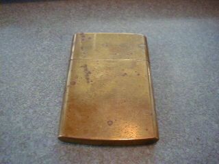 Old Brass No.  7 Match Case Or Card Holder Has Wear Made In Japan