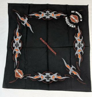 Harley - Davidson Motor Cycles Bandana Wall Art Xl 24 " X 24 " Head Scarf Tapestry