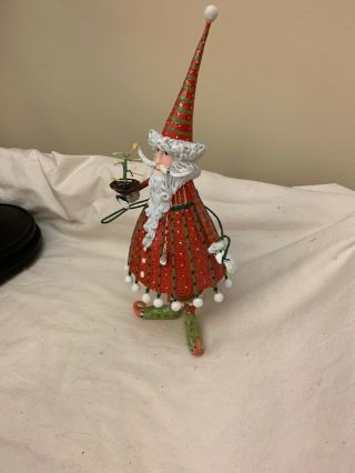 Patience Brewster Dashing Santa Figure Ornament 11.  25” - 1/2 Of Price 3