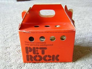 Vintage Pedigreed Pet Rock - Box