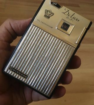Vintage Windsor 6 Transistor Radio 1960 W/case