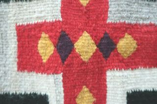 Vintage Zapotec RUG Indian Hand Woven Wool Small Rug Wall Hanging 16 