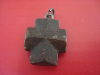 Rare Vintage Staurolite Healing Stone Fairy Cross 3/4 " Perfect Cross Pendant