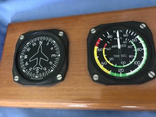 Aviation Flight Simulator Pilot Aircraft Cockpit Panel gauges 20” by 6” 2