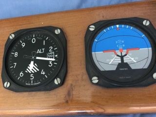 Aviation Flight Simulator Pilot Aircraft Cockpit Panel gauges 20” by 6” 3