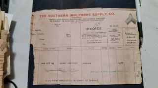 1927 Dallas Texas Billhead Letterhead The Southern Implement Supply Co
