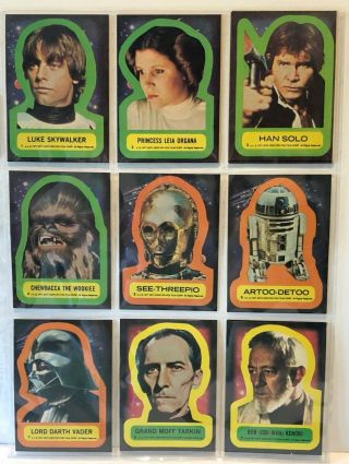 1977 Topps Star Wars 1st Series Sticker Set – Complete 1 - 11