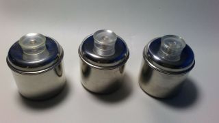 Vintage Revere Ware Canisters Set Of 3,  Quart Size Stainless Steel