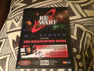Red Dwarf Rpg Ai Screen (rare,  Out Of Print Collectible) (factory)