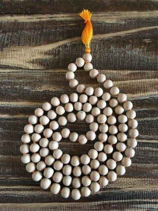 Tulsi Mala 12 Mm Premium Beads,  108 Prayer Mala Knotted Tulasi || Wood Bead Mala