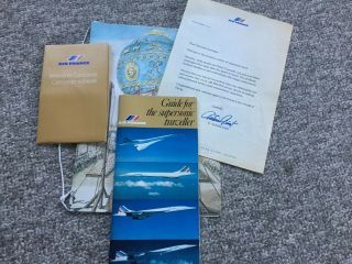 Air France Brochures Booklets Menu For Concorde Passengers 1978