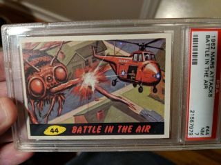 1962 Mars Attacks 44 Battle In The Air Psa 7