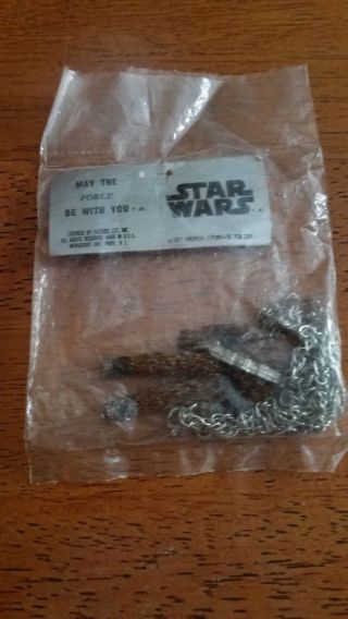 Star Wars Chewbacca 1977 Necklace With Pendant Jewelry