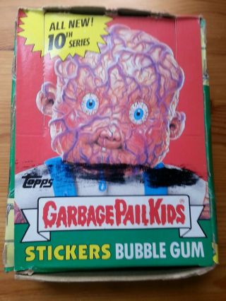 1987 Topps Garbage Pail Kids Gpk Stickers 10th Series Wax Box - 48 Packs