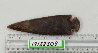 5.  75 " Spearhead,  Lance Head,  Drill Point Hand Knapped Agate
