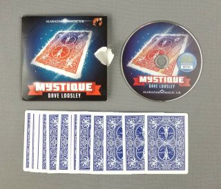 Mystique By Dave Loosley Alakazam Card Magic Instruction Dvd Color Changing Deck