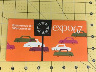 Vintage Brochure The Montreal Canada Worlds Fair Expo 1967 Parking Info Sheet