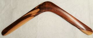 Traditional comeback (returning) hunting boomerang - black wattle timber 2