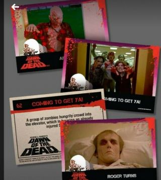 Dawn Of The Dead Trading Cards Set Fright - Rags Horror